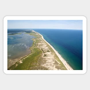 Nauset Beach Aerial Photo (Orleans, Cape Cod) Sticker